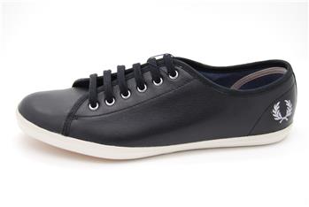 Scarpa fred perry pelle NERO