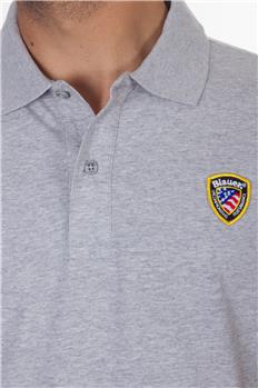 Polo blauer uomo con stemma GRIGIO CHIARO - gallery 5