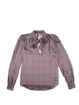 Blusa manila grace con fiocco BORDEAUX