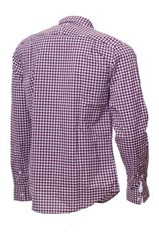 Camicia lacoste quadretto BORDEAUX E BIANCA I4 - gallery 3