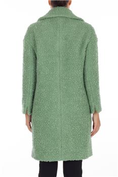 Cappotto boucle' VERDE CHIARO - gallery 4