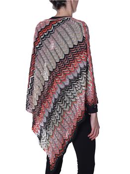 Missoni poncho NERO E ARANCIO