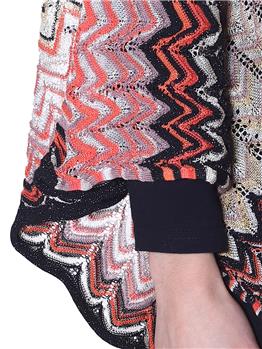 Missoni poncho NERO E ARANCIO - gallery 3