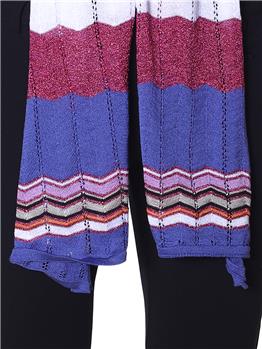 Missoni sciarpa frange CELESTE MEDIO - gallery 2