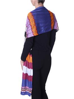 Missoni sciarpa frange CELESTE MEDIO - gallery 3