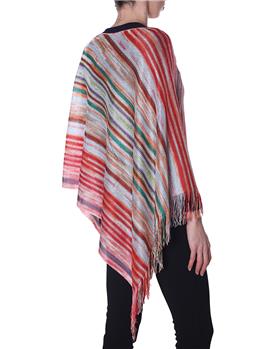 Missoni poncho rigato ROSA