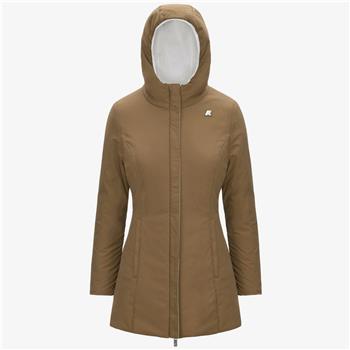 Piumino k-way donna denise WHITE G BROWN
