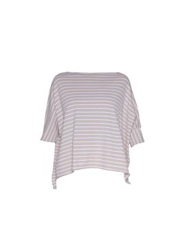 Maglia over liviana conti RIGA BIANCA ECRU