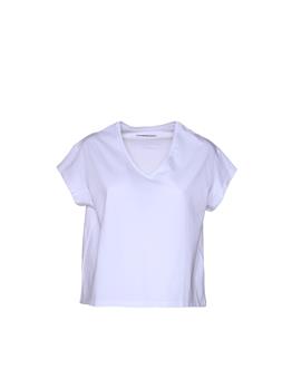 T-shirt scollo v liviana conti BIANCO