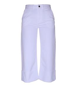 Pantalone cropped liviana c BIANCO - gallery 2