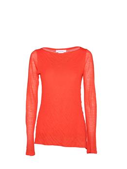 T-shirt scollo ampio liviana ARANCIO - gallery 2