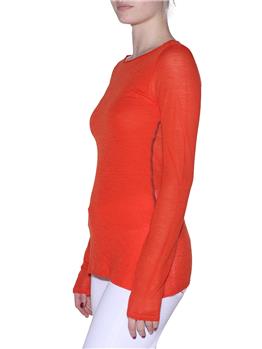 T-shirt scollo ampio liviana ARANCIO - gallery 3