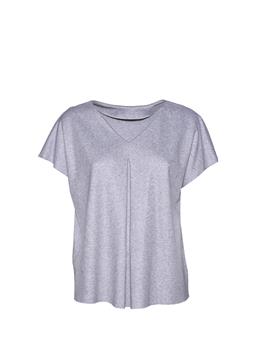 Blusa scollo v liviana conti GRIGIO CHIARO - gallery 2