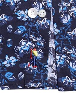 Camicia golf floreale BLU - gallery 5