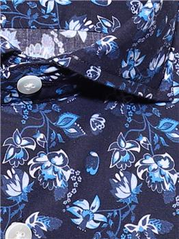 Camicia golf floreale BLU - gallery 6