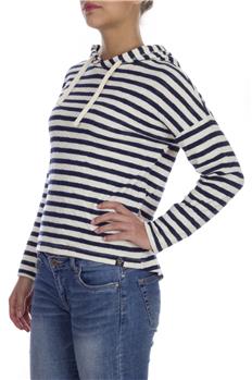 Superdry felpa cappuccio donna BIANCO E BLU