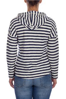 Superdry felpa cappuccio donna BIANCO E BLU - gallery 4