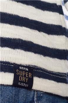 Superdry felpa cappuccio donna BIANCO E BLU - gallery 5