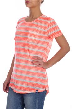 Superdry t-shirt donna rigata ARANCIO
