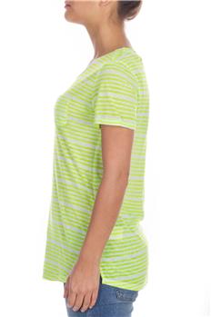 Superdry t-shirt donna rigata VERDE FLUO - gallery 3