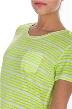 Superdry t-shirt donna rigata VERDE FLUO - gallery 5