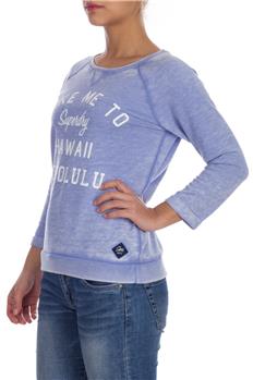 Superdry felpa donna girocollo LAVANDA