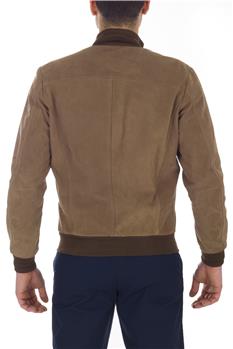 Giubbino pelle scamosciato BEIGE - gallery 4