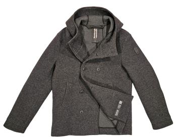 Doppiopetto hoodie bomboogie GUN GREY
