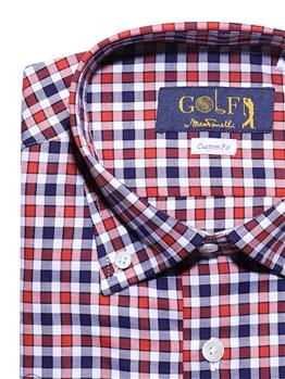 Camicia golf by montanelli ROSSO BLU BIANCO - gallery 4