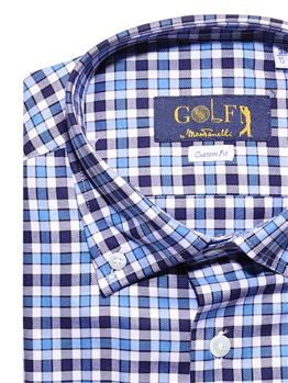 Camicia golf by montanelli BLU AZZURRO E BIANCO - gallery 4