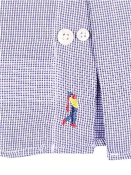 Camicia golf by montanelli BIANCO E BLU - gallery 4