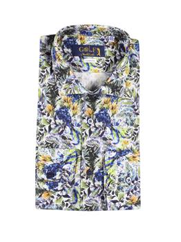 Camicia golf by montanelli BLU E GIALLO - gallery 2