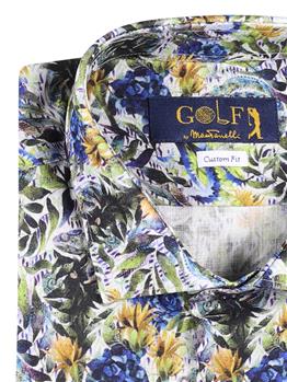 Camicia golf by montanelli BLU E GIALLO - gallery 3