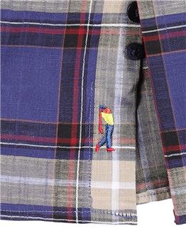 Camicia golf by montanelli ROSSO E BLU - gallery 4