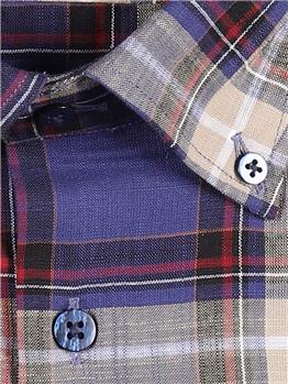 Camicia golf by montanelli ROSSO E BLU - gallery 5