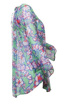 Camcicia aspesi donna floreale VERDE P2