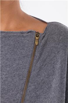 Manila grace maglia cerniera GRIGIO - gallery 5