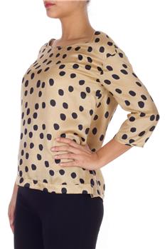 Camicia manila grace pois BEIGE E NERO