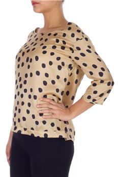 Camicia manila grace pois BEIGE E NERO - gallery 2