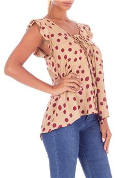 Canotta manila grace pois BEIGE E BORDEAUX