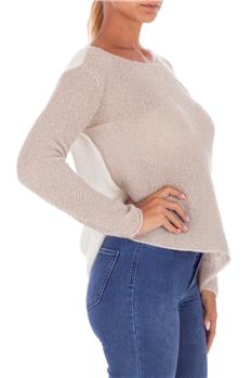 Manila grace maglia paillettes BEIGE