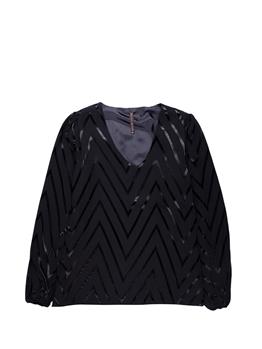 Blusa manila grace scollo v NERO - gallery 2