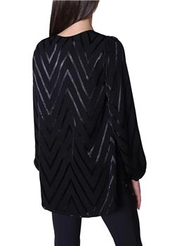 Blusa manila grace scollo v NERO - gallery 3