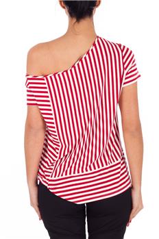 T-shirt manila grace jersey BIANCO E ROSSO - gallery 4