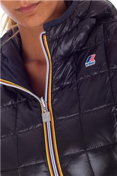 K-way piumino donna double BLU E NERO - gallery 10