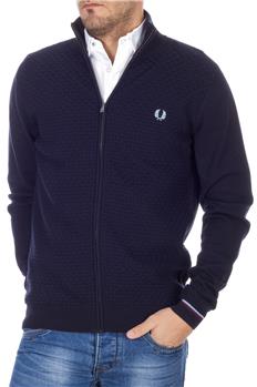 Maglia fred perry full zip BLU P7 - gallery 2