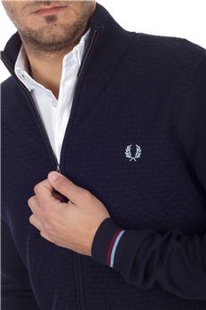 Maglia fred perry full zip BLU P7 - gallery 5