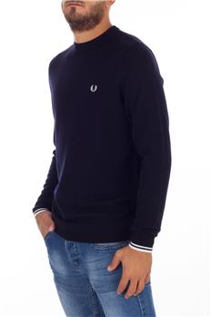 Maglia fred perry giro collo BLU Y8 - gallery 2