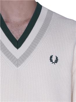 Maglia fred perry uomo ECRU Y2 - gallery 5