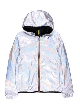 K-way jaques uomo giubbino SILVER METAL BLACK PURE